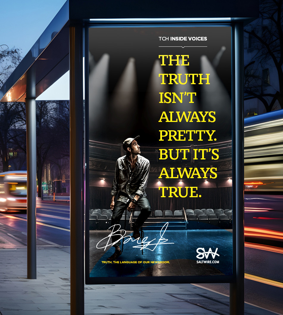 SaltWire transit shelter poster
