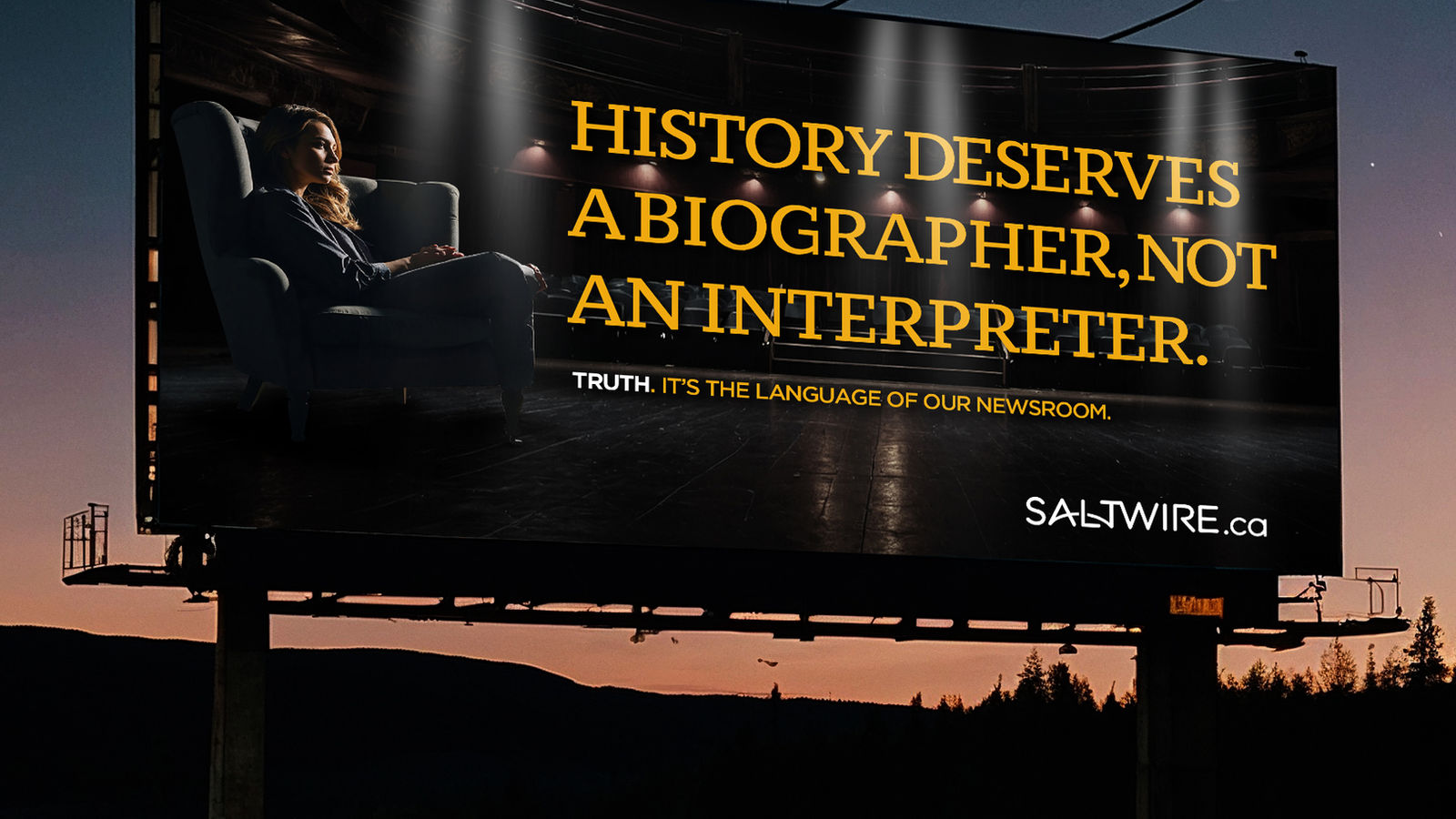 SaltWire Inside Voices campaign billboard design